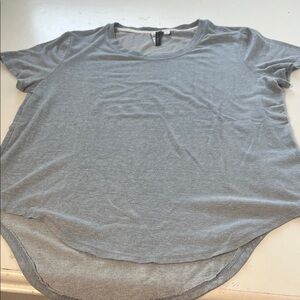 Jaclyn Intimates Large Blue Short Sleeve Soft Crewneck High Low Pajama Shirt